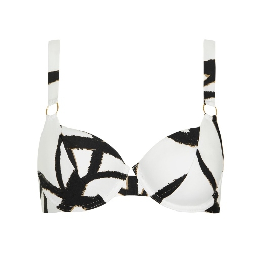 Lisca Swimwear Honolulu wit/zwart soft-cup bikinitop