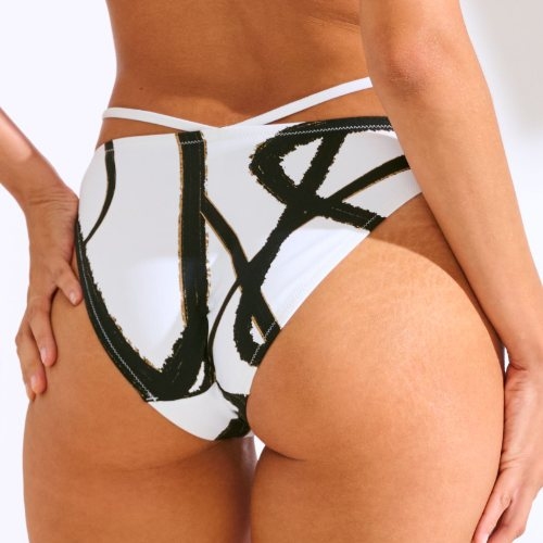 Lisca Swimwear Honolulu wit/zwart bikini broekje