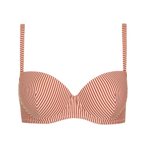 Lisca Swimwear Lascari rood/wit voorgevormde bikinitop