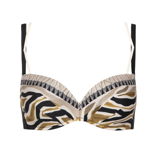Lisca Swimwear Tanzania zwart voorgevormde bikinitop