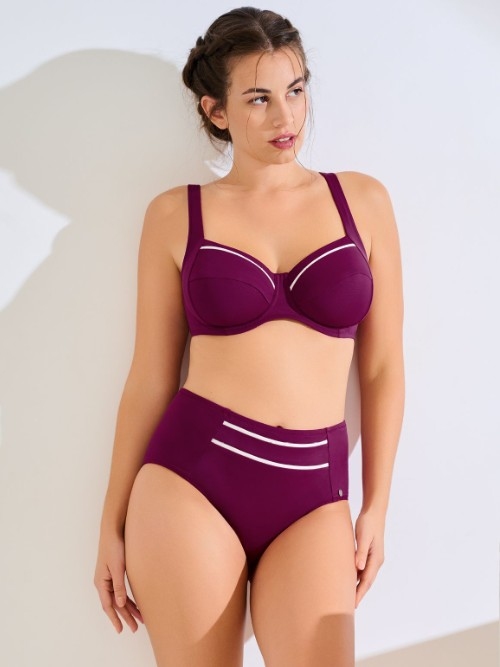 Lisca Swimwear Uvita bordeaux soft-cup bikinitop