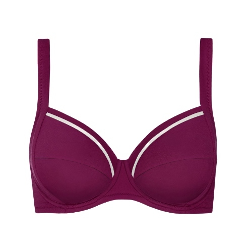 Lisca Swimwear Uvita bordeaux soft-cup bikinitop