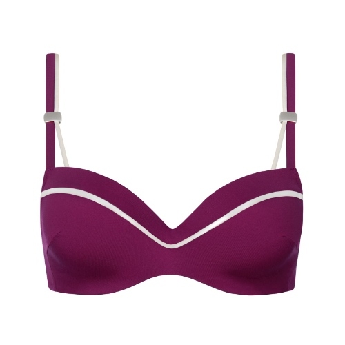 Lisca Swimwear Uvita bordeaux voorgevormde bikinitop