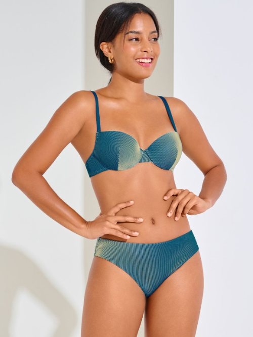 Lisca Swimwear Nairobi turquoise voorgevormde bikinitop
