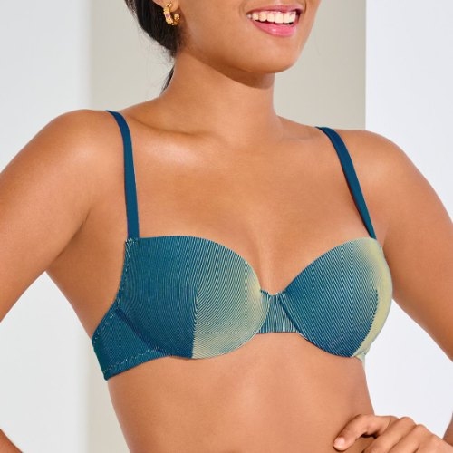 Lisca Swimwear Nairobi turquoise voorgevormde bikinitop