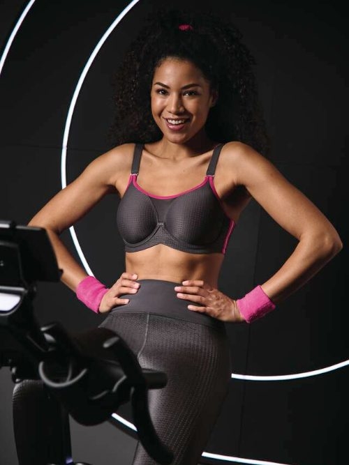 Anita Active Performance wireX grijs/roze sport bh