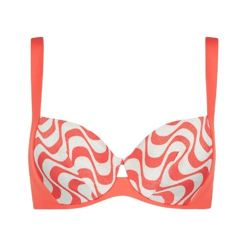 Lisca Swimwear Iceland coral soft-cup bikinitop