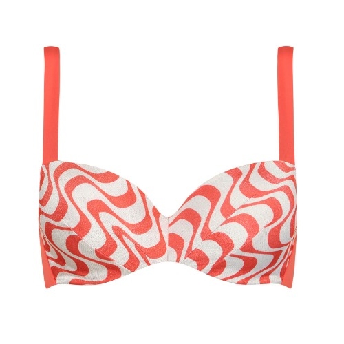 Lisca Swimwear Iceland coral voorgevormde bikinitop