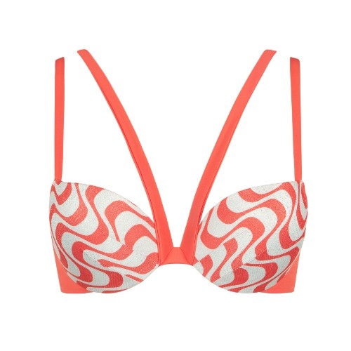 Lisca Swimwear Iceland coral push up bikinitop