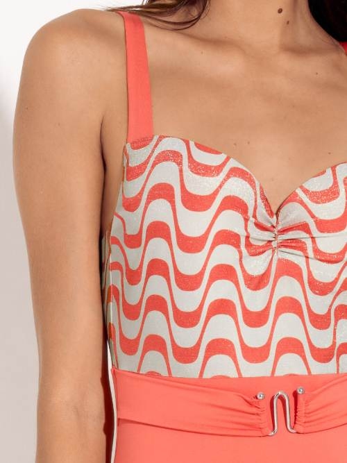 Lisca Swimwear Iceland coral badpak