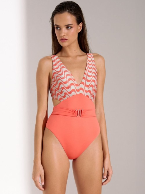 Lisca Swimwear Iceland coral badpak