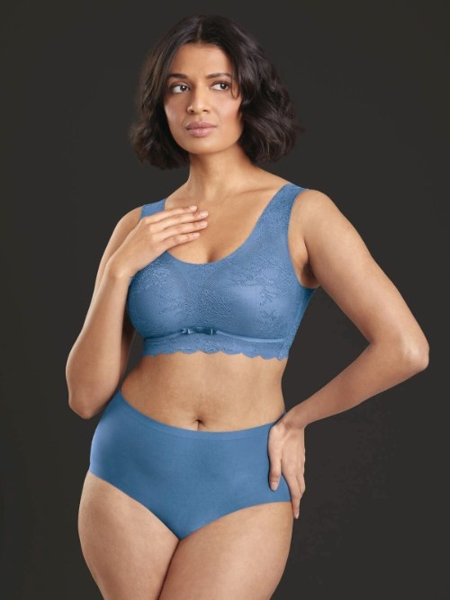 Anita Essential blauw niet voorgevormde bh