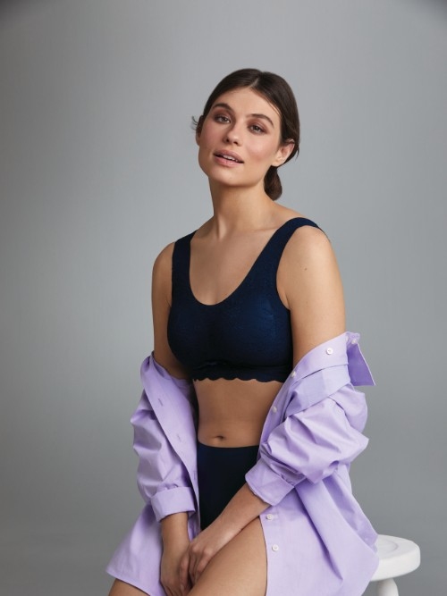 Anita Essential marine blauw niet voorgevormde bh