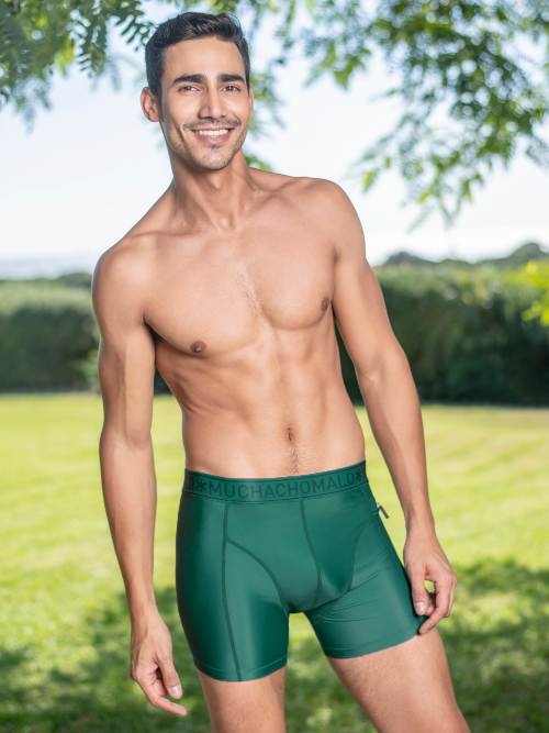 Muchachomalo Solid groen zwemboxer