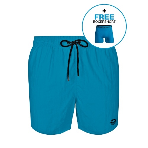 Muchachomalo Solid neon blauw zwemshort