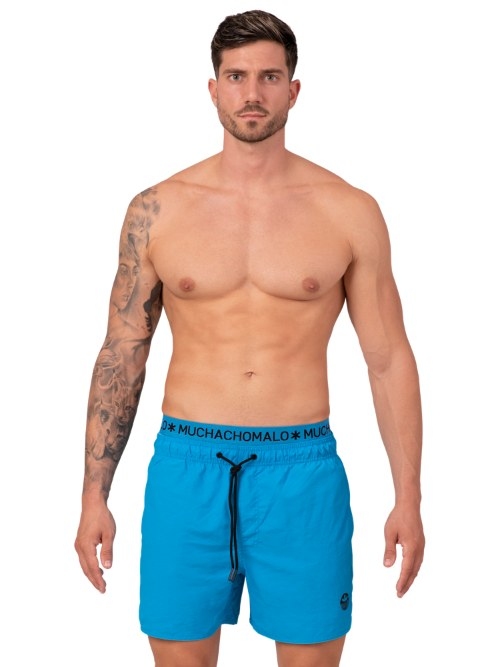 Muchachomalo Solid neon blauw zwemshort