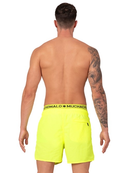 Muchachomalo Solid neon geel zwemshort