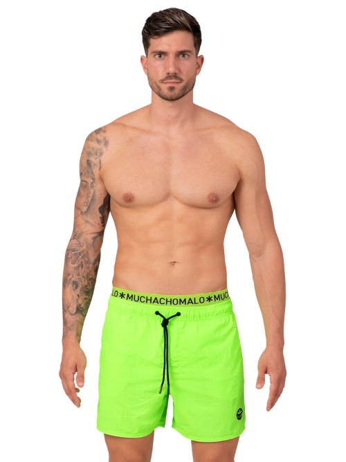 Muchachomalo Solid neon groen zwemshort