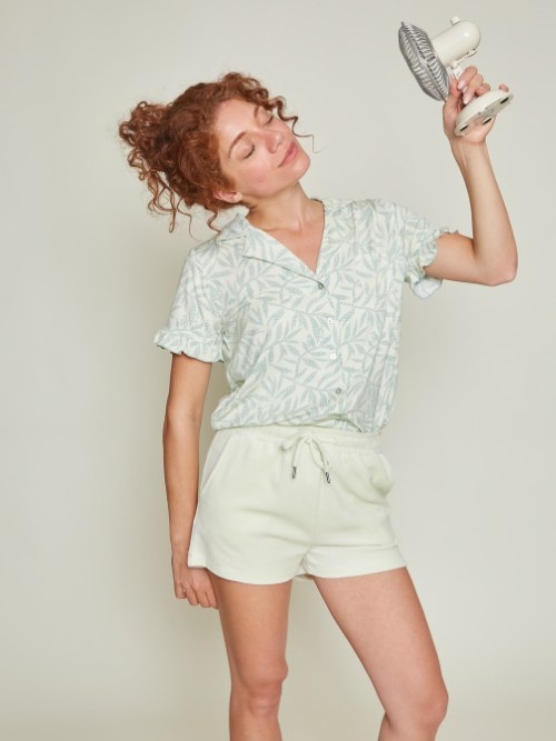 Charlie Choe Fresh Summer Nights groen slaapshort