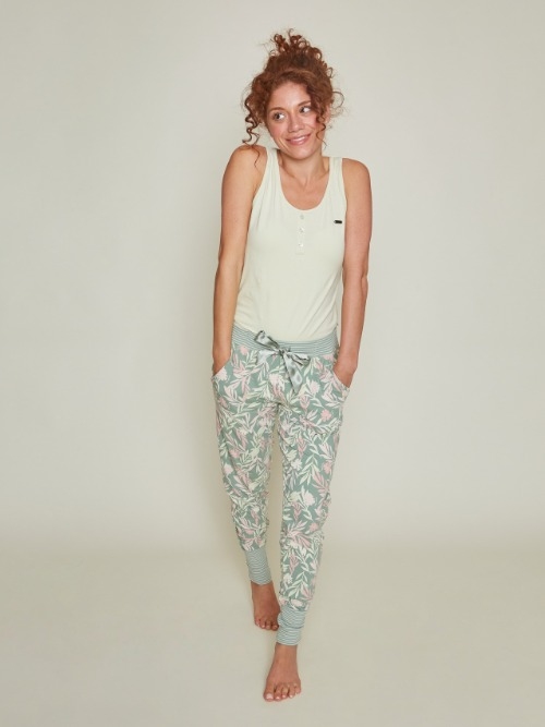 Charlie Choe Fresh Summer Nights groen pyjamabroek