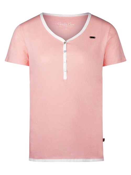 Charlie Choe Fresh Summer Nights roze slaapshirt