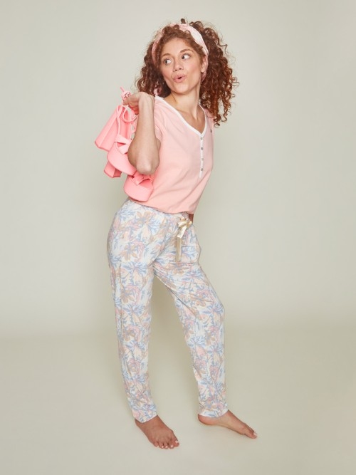 Charlie Choe Fresh Summer Nights roze slaapshirt