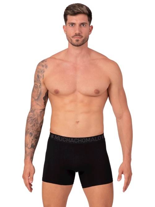 Muchachomalo Bamboo zwart bamboe boxershort