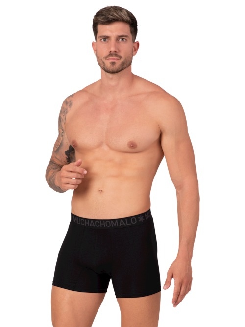 Muchachomalo Bamboo zwart bamboe boxershort