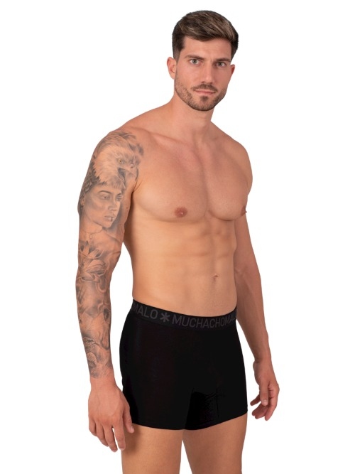 Muchachomalo Bamboo zwart bamboe boxershort