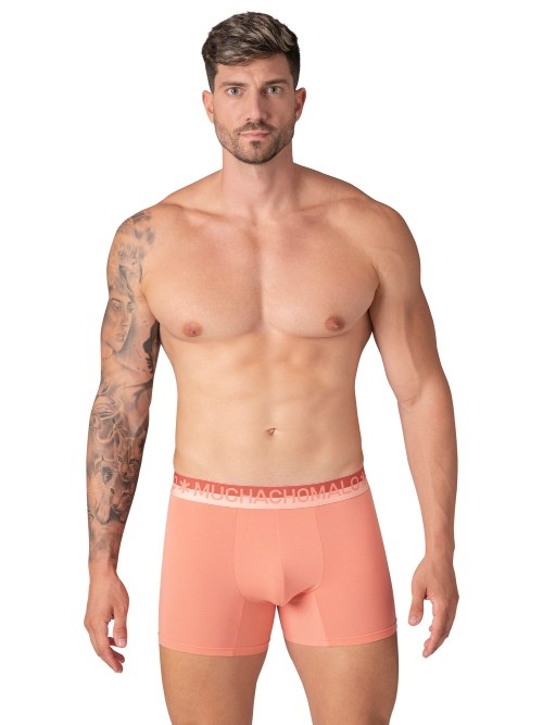 Muchachomalo Solid blauw katoenen boxershort
