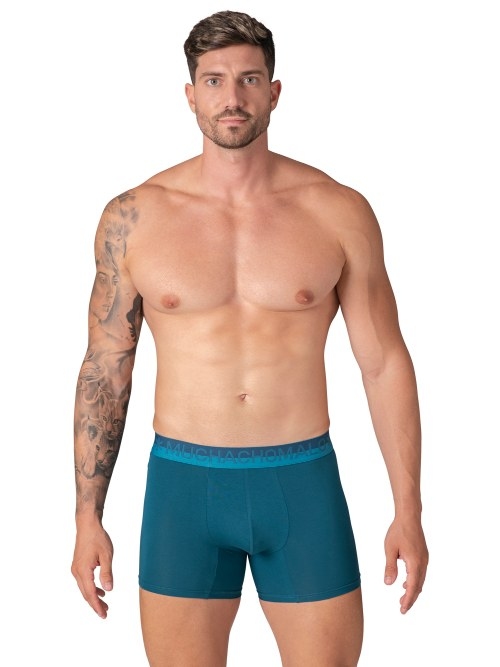 Muchachomalo Solid zwart katoenen boxershort