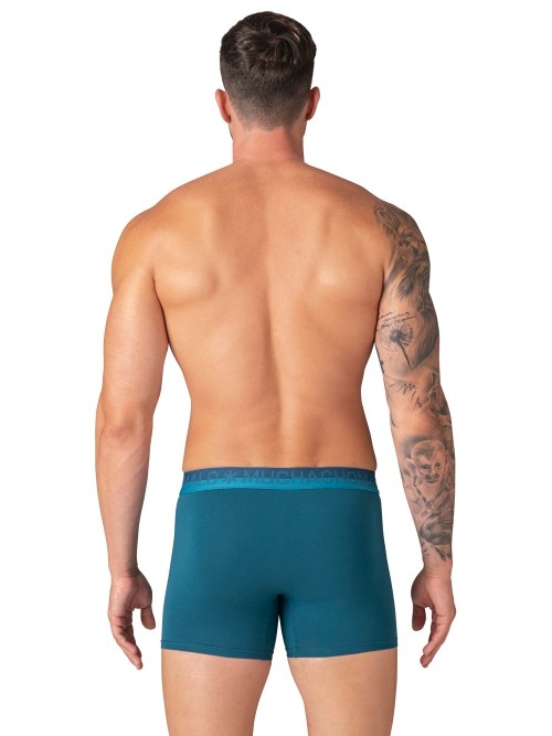 Muchachomalo Solid zwart katoenen boxershort