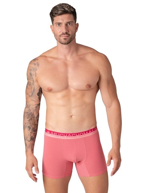 Muchachomalo Solid zwart katoenen boxershort