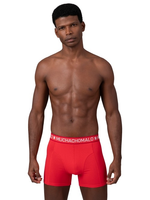 Muchachomalo Solid blauw/roze boxershort
