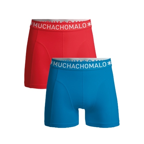 Muchachomalo Solid blauw/roze boxershort