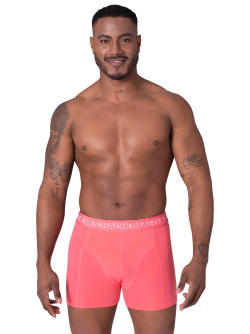 Muchachomalo Solid groen/roze boxershort
