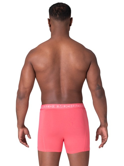 Muchachomalo Solid groen/roze boxershort