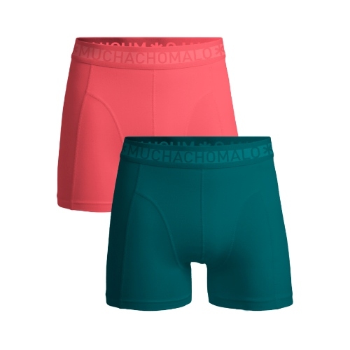 Muchachomalo Solid groen/roze boxershort