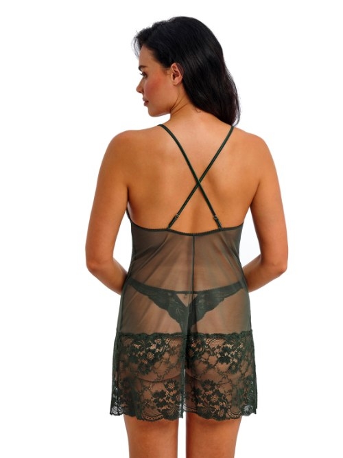 Wacoal Lingerie Natsuki Lace groen slipdress