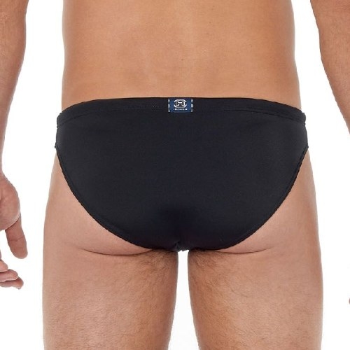 HOM Swimwear Sea Life zwart zwemslip