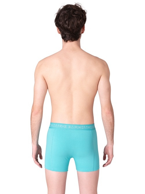 Muchachomalo Solid blauw katoenen boxershort