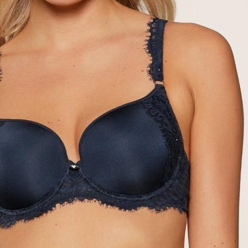 LingaDore Sparkling Blue marine blauw voorgevormde bh