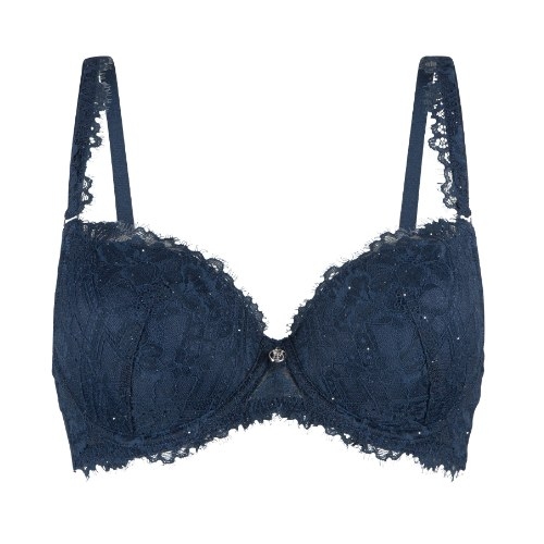 LingaDore Sparkling Blue marine blauw voorgevormde bh