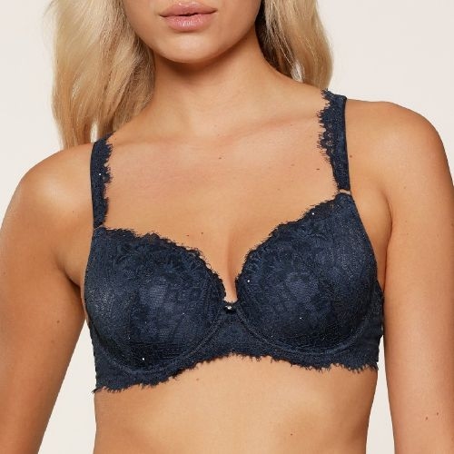 LingaDore Sparkling Blue marine blauw voorgevormde bh
