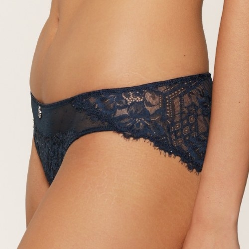 LingaDore Sparkling Blue marine blauw slip
