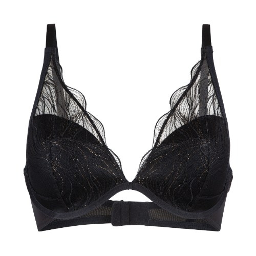 LingaDore Golden Glamour zwart voorgevormde bh
