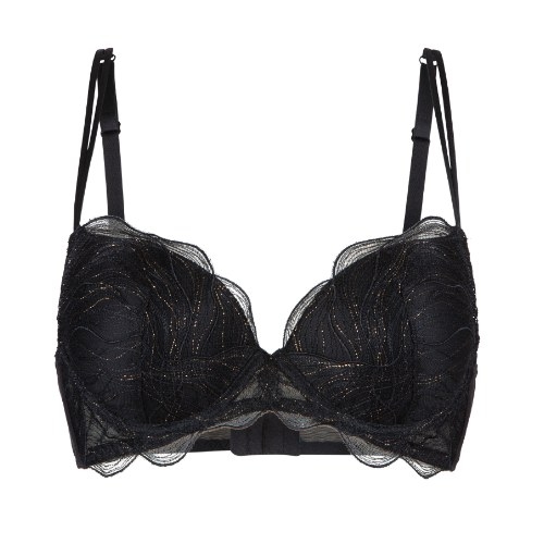 LingaDore Golden Glamour zwart push up bh