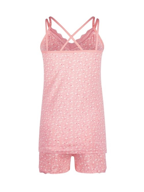Charlie Choe Pink Cocktail roze/print shortama