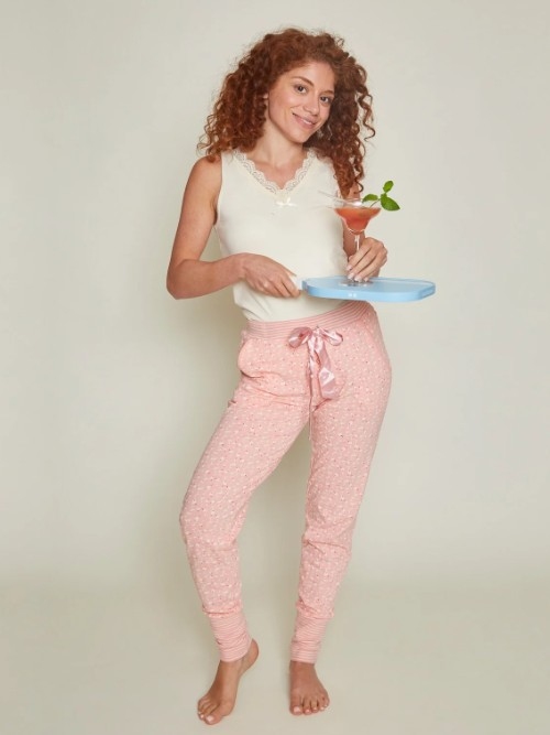 Charlie Choe Pink Cocktail roze/print pyjamabroek