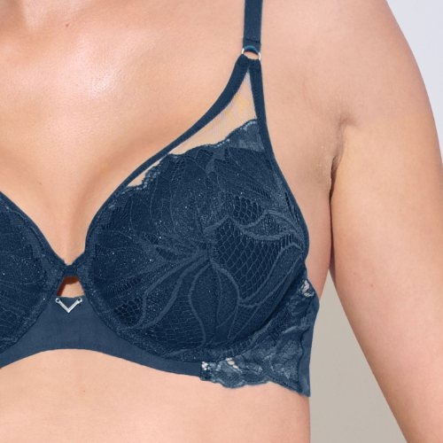 Lisca Charisma marine blauw voorgevormde bh